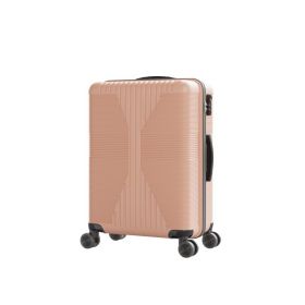 Non-TSA customs lock single 28-inch PP trolley case, 28in PP rose gold