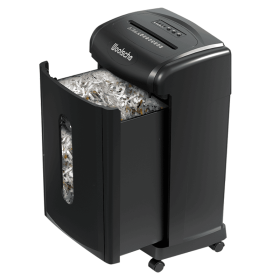 Large Capacity Heavy Duty Document Shredder 19-Sheet Cross-Cut Paper/Credit Card Shredder with 7.93 Gallon Pullout Wastebasket & 4 Castor