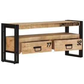 TV Stand Mango Wood and Black