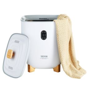 VEVOR Towel Warmer 25L, Towel Warmer Bucket with 2 Heating Modes, 20/40/60/90 Min Auto Shut Off, Bottom Heating Columns, LED Screen