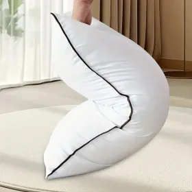 2 Pieces Bed Pillows Grey-STANGARD (Option: White)